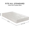 image:imageBeautyrest Beginnings Black Brilliant Sun 2Stage Premium Crib and Toddler Mattress with PlantBased Soy Foam and Gel Memory FoamMattress Only