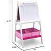 image:imageDelta Children  Minnie Mouse Activity Easel with Storage  Greenguard Gold CertifiedBianca White