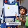 image:imageDelta Children  Minnie Mouse Activity Easel with Storage  Greenguard Gold CertifiedSpace Adventures