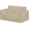 image:imageDelta Children  Serta Perfect Sleeper Kids 2Seater Sofa Convertible 2in1 Flip Open Toddler Couch Sleeper Foam Chair for Playroom amp Bedroom Bed Lounger Comfy Play Sleeping Lounge Chair GreyCream