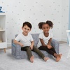 image:imageDelta Children  Serta Perfect Sleeper Kids 2Seater Sofa Convertible 2in1 Flip Open Toddler Couch Sleeper Foam Chair for Playroom amp Bedroom Bed Lounger Comfy Play Sleeping Lounge Chair GreyGrey