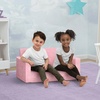 image:imageDelta Children  Serta Perfect Sleeper Kids 2Seater Sofa Convertible 2in1 Flip Open Toddler Couch Sleeper Foam Chair for Playroom amp Bedroom Bed Lounger Comfy Play Sleeping Lounge Chair GreyPink