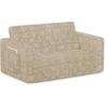 image:imageDelta Children  Serta Perfect Sleeper Kids 2Seater Sofa Convertible 2in1 Flip Open Toddler Couch Sleeper Foam Chair for Playroom amp Bedroom Bed Lounger Comfy Play Sleeping Lounge Chair GreyCream