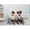 image:imageDelta Children  Serta Perfect Sleeper Kids 2Seater Sofa Convertible 2in1 Flip Open Toddler Couch Sleeper Foam Chair for Playroom amp Bedroom Bed Lounger Comfy Play Sleeping Lounge Chair GreyGrey