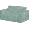 image:imageDelta Children  Serta Perfect Sleeper Kids 2Seater Sofa Convertible 2in1 Flip Open Toddler Couch Sleeper Foam Chair for Playroom amp Bedroom Bed Lounger Comfy Play Sleeping Lounge Chair GreySage