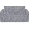 image:imageDelta Children  Serta Perfect Sleeper Kids 2Seater Sofa Convertible 2in1 Flip Open Toddler Couch Sleeper Foam Chair for Playroom amp Bedroom Bed Lounger Comfy Play Sleeping Lounge Chair GreyGrey