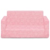 image:imageDelta Children  Serta Perfect Sleeper Kids 2Seater Sofa Convertible 2in1 Flip Open Toddler Couch Sleeper Foam Chair for Playroom amp Bedroom Bed Lounger Comfy Play Sleeping Lounge Chair GreyPink