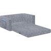 image:imageDelta Children  Serta Perfect Sleeper Kids 2Seater Sofa Convertible 2in1 Flip Open Toddler Couch Sleeper Foam Chair for Playroom amp Bedroom Bed Lounger Comfy Play Sleeping Lounge Chair GreyGrey