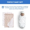 image:imageDelta Children 100 Cotton Flannel Baby Receiving Blankets for Girls and Boys  30x30 Inches Pack of 4 Pink FloralPink Floral