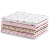 image:imageDelta Children 100 Cotton Flannel Baby Receiving Blankets for Girls and Boys  30x30 Inches Pack of 4 Pink FloralPink Floral