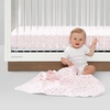 image:imageDelta Children 100 Cotton Flannel Baby Receiving Blankets for Girls and Boys  30x30 Inches Pack of 4 Pink FloralPink Floral