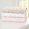 image:imageDelta Children 100 Cotton Flannel Baby Receiving Blankets for Girls and Boys  30x30 Inches Pack of 4 Pink FloralPink Floral