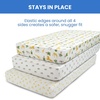 image:imageDelta Children 100 Cotton Flannel Baby Receiving Blankets for Girls and Boys  30x30 Inches Pack of 4 Pink FloralSafari Friends
