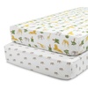 image:imageDelta Children 100 Cotton Flannel Baby Receiving Blankets for Girls and Boys  30x30 Inches Pack of 4 Pink FloralSafari Friends