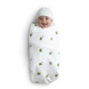 image:imageDelta Children 100 Cotton Flannel Baby Receiving Blankets for Girls and Boys  30x30 Inches Pack of 4 Pink FloralSafari Friends