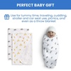 image:imageDelta Children 100 Cotton Flannel Baby Receiving Blankets for Girls and Boys  30x30 Inches Pack of 4 Pink FloralSafari Friends