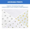 image:imageDelta Children 100 Cotton Flannel Baby Receiving Blankets for Girls and Boys  30x30 Inches Pack of 4 Pink FloralSafari Friends