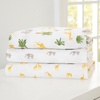 image:imageDelta Children 100 Cotton Flannel Baby Receiving Blankets for Girls and Boys  30x30 Inches Pack of 4 Pink FloralSafari Friends