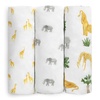 image:imageDelta Children 100 Cotton Flannel Baby Receiving Blankets for Girls and Boys  30x30 Inches Pack of 4 Pink FloralSafari Friends