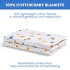 image:imageDelta Children 100 Cotton Flannel Baby Receiving Blankets for Girls and Boys  30x30 Inches Pack of 4 Pink FloralSpace Exploration
