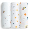 image:imageDelta Children 100 Cotton Flannel Baby Receiving Blankets for Girls and Boys  30x30 Inches Pack of 4 Pink FloralSpace Exploration