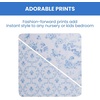 image:imageDelta Children 100 Cotton Muslin Baby Receiving Blankets for Girls and Boys  47x47 Inches Pack of 2 Sea LifeBlue Botanicals