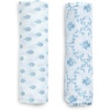 image:imageDelta Children 100 Cotton Muslin Baby Receiving Blankets for Girls and Boys  47x47 Inches Pack of 2 Sea LifeBlue Botanicals