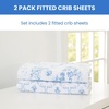 image:imageDelta Children 100 Cotton Muslin Baby Receiving Blankets for Girls and Boys  47x47 Inches Pack of 2 Sea LifeBlue Botanicals