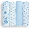 image:imageDelta Children 100 Cotton Muslin Baby Receiving Blankets for Girls and Boys  47x47 Inches Pack of 2 Sea LifeBlue Botanicals