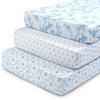 image:imageDelta Children 100 Cotton Muslin Baby Receiving Blankets for Girls and Boys  47x47 Inches Pack of 2 Sea LifeBlue Botanicals