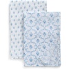 image:imageDelta Children 100 Cotton Muslin Baby Receiving Blankets for Girls and Boys  47x47 Inches Pack of 2 Sea LifeBlue Botanicals