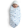 image:imageDelta Children 100 Cotton Muslin Baby Receiving Blankets for Girls and Boys  47x47 Inches Pack of 2 Sea LifeBlue Botanicals