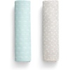 image:imageDelta Children 100 Cotton Muslin Baby Receiving Blankets for Girls and Boys  47x47 Inches Pack of 2 Sea LifeNeutral Boho