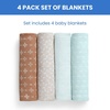 image:imageDelta Children 100 Cotton Muslin Baby Receiving Blankets for Girls and Boys  47x47 Inches Pack of 2 Sea LifeNeutral Boho