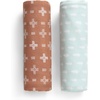 image:imageDelta Children 100 Cotton Muslin Baby Receiving Blankets for Girls and Boys  47x47 Inches Pack of 2 Sea LifeNeutral Boho