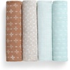 image:imageDelta Children 100 Cotton Muslin Baby Receiving Blankets for Girls and Boys  47x47 Inches Pack of 2 Sea LifeNeutral Boho