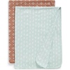 image:imageDelta Children 100 Cotton Muslin Baby Receiving Blankets for Girls and Boys  47x47 Inches Pack of 2 Sea LifeNeutral Boho