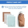 image:imageDelta Children 100 Cotton Muslin Baby Receiving Blankets for Girls and Boys  47x47 Inches Pack of 2 Sea LifeNeutral Boho
