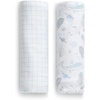 image:imageDelta Children 100 Cotton Muslin Baby Receiving Blankets for Girls and Boys  47x47 Inches Pack of 2 Sea LifeSea Life
