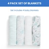 image:imageDelta Children 100 Cotton Muslin Baby Receiving Blankets for Girls and Boys  47x47 Inches Pack of 2 Sea LifeSea Life