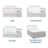 image:imageDelta Children Abby Convertible Crib and Changer GreyBianca White