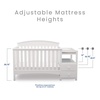 image:imageDelta Children Abby Convertible Crib and Changer GreyBianca White