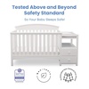 image:imageDelta Children Abby Convertible Crib and Changer GreyBianca White