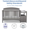 image:imageDelta Children Abby Convertible Crib and Changer GreyGrey