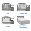 image:imageDelta Children Abby Convertible Crib and Changer GreyGrey