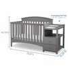 image:imageDelta Children Abby Convertible Crib and Changer GreyGrey
