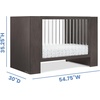 image:imageDelta Children Aerin 4in1 Convertible Crib  Greenguard Gold Certified Rustic GreyRustic Grey