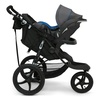 image:imageDelta Children Apollo Jogging Stroller  Shock Absorbing Frame with Large Canopy amp Recline  Car Seat Compatible Black