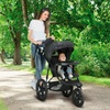 image:imageDelta Children Apollo Jogging Stroller  Shock Absorbing Frame with Large Canopy amp Recline  Car Seat Compatible Black