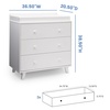 image:imageDelta Children Ava 3 Drawer Dresser with Changing Top Greenguard Gold Certified WhiteDresser